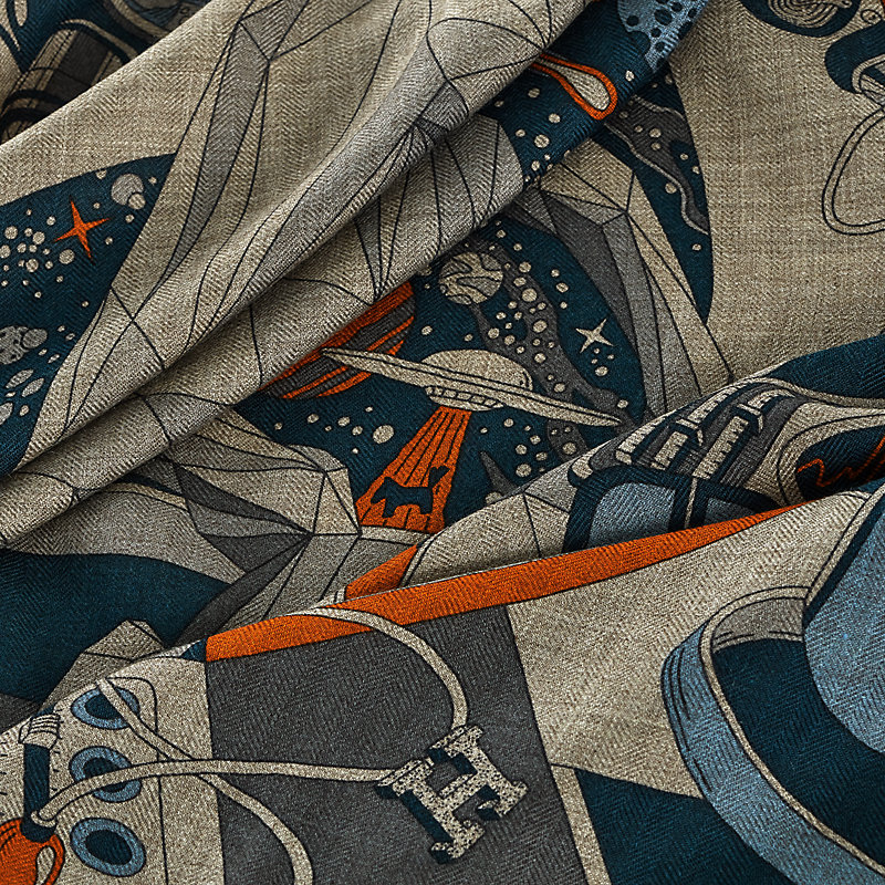 Faubourg of Dreams scarf 100 - Orange | Hermès Netherlands